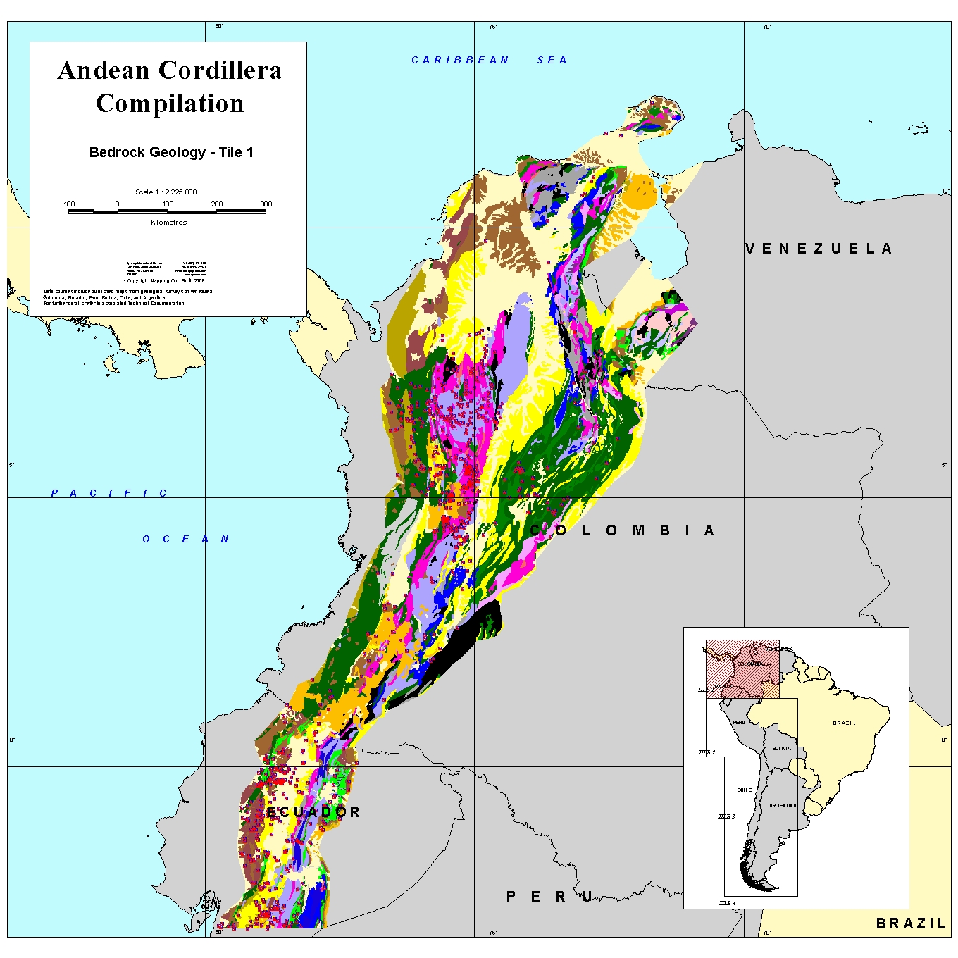 Andean Cordillera: Andean Cordillera - Digital Geologic Compilation ...