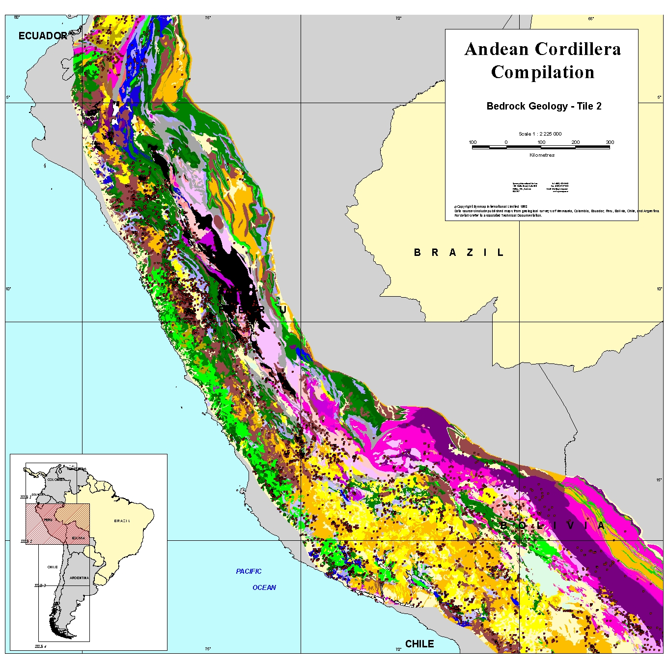 Andean Cordillera: Andean Cordillera - Digital Geologic Compilation ...